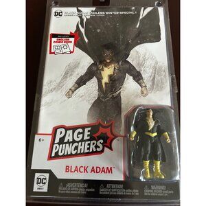 DC Page Punchers Black Adam Action Figure With Comic Book By McFarlane Toys